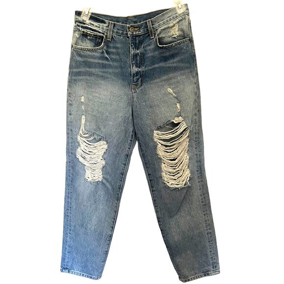 Carmar Distressed Boyfriend Womens Jeans Size 29 D462287 Los Angeles High Rise - Picture 1 of 13